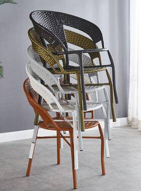 *藤椅三椅件套阳台小桌椅套装户外休闲茶桌椅组合室W外庭藤F96M97