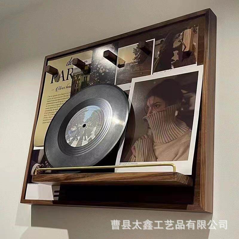现货黑胡桃电箱装饰挂画WFH免打闸孔新中式挡实电箱遮复古装饰木