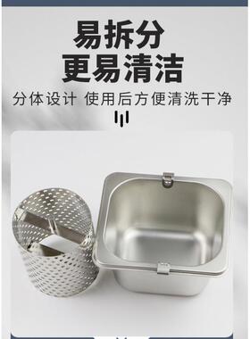 201不锈黄滚轮汉油堡筒钢AL101670美式汉堡店涂抹工具街滚头摆摊