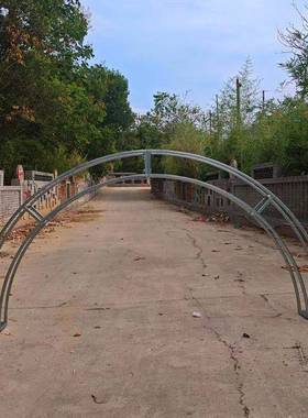 桁架弧形道婚爬半圆庆门婚礼摆件户外铁艺拱门拱形布030201置桁架