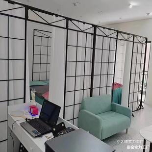 铁艺67屏风隔断美甲自装约墙隔板客厅院简遮挡改出造小房间租房