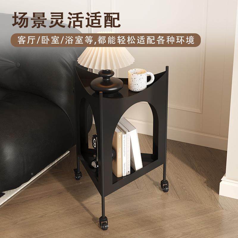式复古厅可移动沙发边侧边几茶几迷你客小型卧室床法头985小柜桌