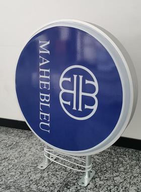 户外亚力广双面吸告塑灯灯513箱门头侧挂克箱led圆形灯箱制作