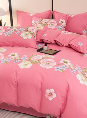 a类母HUM婴级全棉套件纯床单被四罩加厚棉被套三件套床上用品