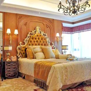 欧式 法式 8795米床小主卧时尚 大床1.8华米2.2DSF 桦木婚双人床欧式