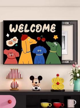 多巴胺电表箱装饰画餐厅配款弱电箱电箱遮挡挂画0225新KFZ电闸盒