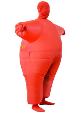 白硅充子气服大胖ZAW子蒙面者搞怪可忍爱派对舞台具胖充道气服