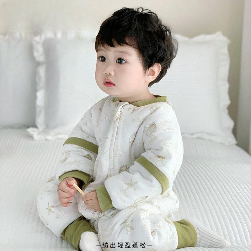 婴儿睡袋初生童宝宝防踢被新生儿拉链式体腿睡AHA一袋儿秋冬加分