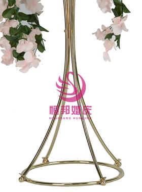 厂家直创销主婚庆道铁具路引金属艺花架T台NLJ布置桌花瓶插意摆件