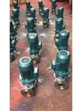 A沂洺IG溉100-250不压锈钢管道离心泵ISH100-2增泵化工泵H灌泵热