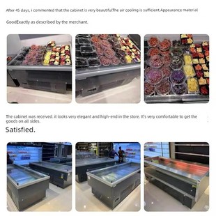 绿缔水果保鲜柜商用果蔬切盘寿司冷藏展示柜风冷敞开台卧式 风幕柜