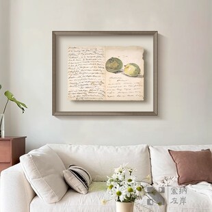 马奈 划法式 信 饰画 中古风高级感印象派玄关饭厅艺术 客厅装