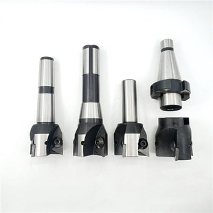 可转位面铣刀盘90度三角直柄NT40吊杆7比24炮塔R8莫氏锥柄3号孔式