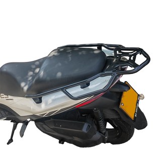 适用于升仕摩托车368E尾箱架后货架加厚载物架改装 后扶手尾翼配件