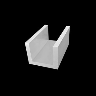 U型槽铝44X34.5X6MM内径32mm高强度合金工业槽铝 厂家直销U型铝槽