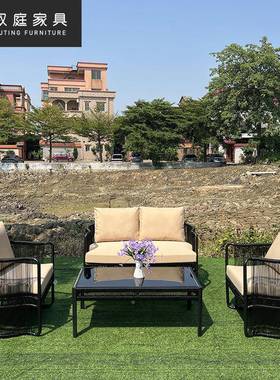 民庭院园创意藤宿编沙花发室外家具酒店客厅休简约单人椅YXU闲子