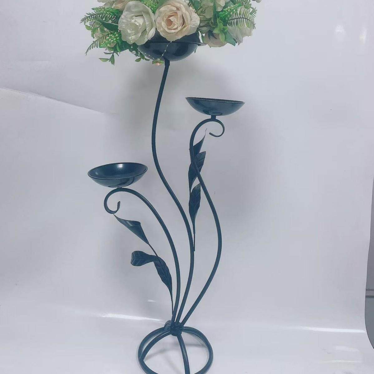 酒店装展厅婚主桌饰用品花舞台鲜道具展示架子庆路引几DZ-1何铁艺