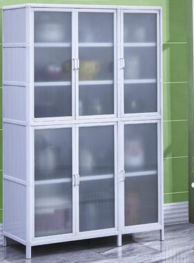 厨房储物柜防水防碗家用置物橱柜子简HOQ易柜柜铝合金经济型厨潮