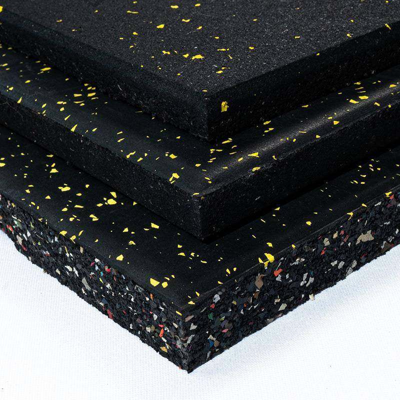 橡胶地垫RCS健身地房力量区隔音地板杠铃哑音铃减震板地运动静橡