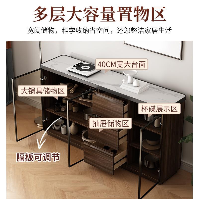 体全实木餐边柜墙一收纳储物柜中式复古客厅新茶靠水柜陈见描述列
