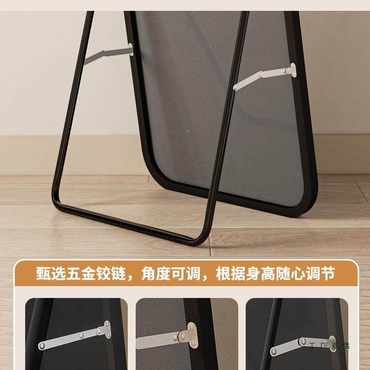 镜贴子穿衣镜落地家F5M66676用壁挂墙女生卧室全试身镜红挂墙宿舍