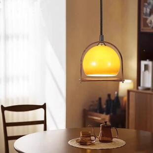 厅餐古吊台灯中风可929伸缩岛台吧灯胡桃木美式 饭厅 复古设计师款