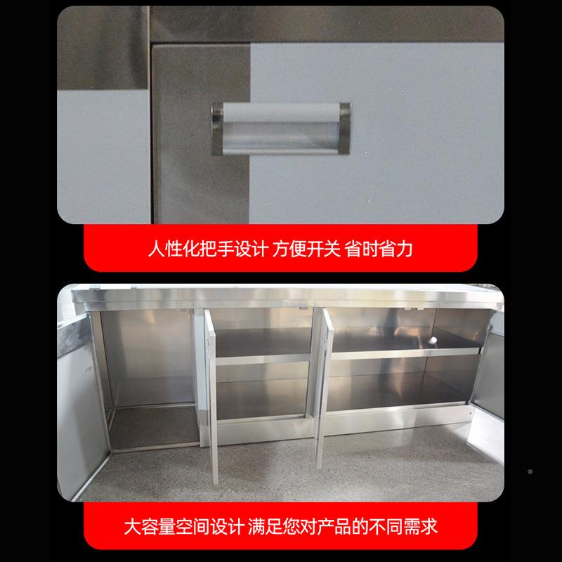 不锈钢体橱橱柜无品牌/商用水槽灶台一体橱柜收纳餐边整不锈钢柜