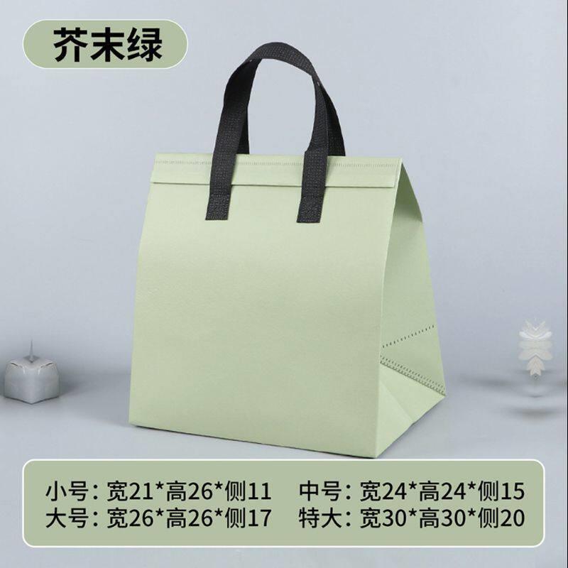 外卖打包餐饮商用袋印l保o52412142go温袋子纺包装袋无袋布手提袋