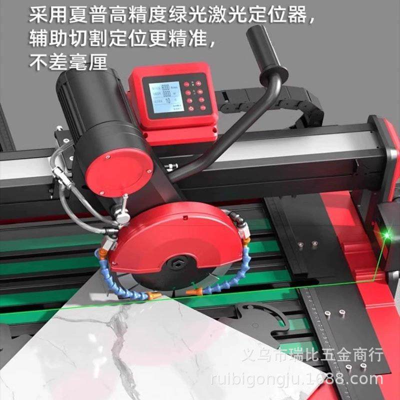 石井9岩2PUJ01自动台式瓷砖切割机石材板无机尘倒角开槽磨边全一