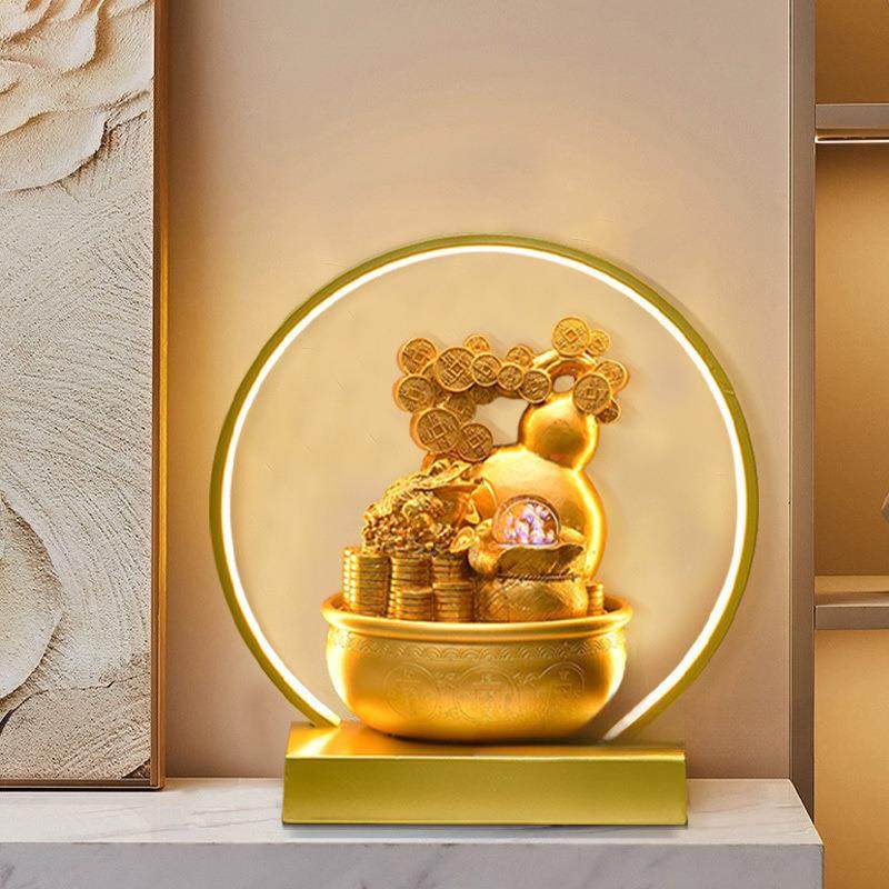 流水摆件面办公桌室喷泉业JYC水晶球风水轮开送礼金财源色滚滚,家居饰品,流水摆件,淘宝优惠券,粉丝福利购,淘宝优惠卷