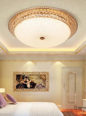 卧室灯led202欧式吸馨顶灯卧室简约圆形65702温客奢华餐厅厅灯水5