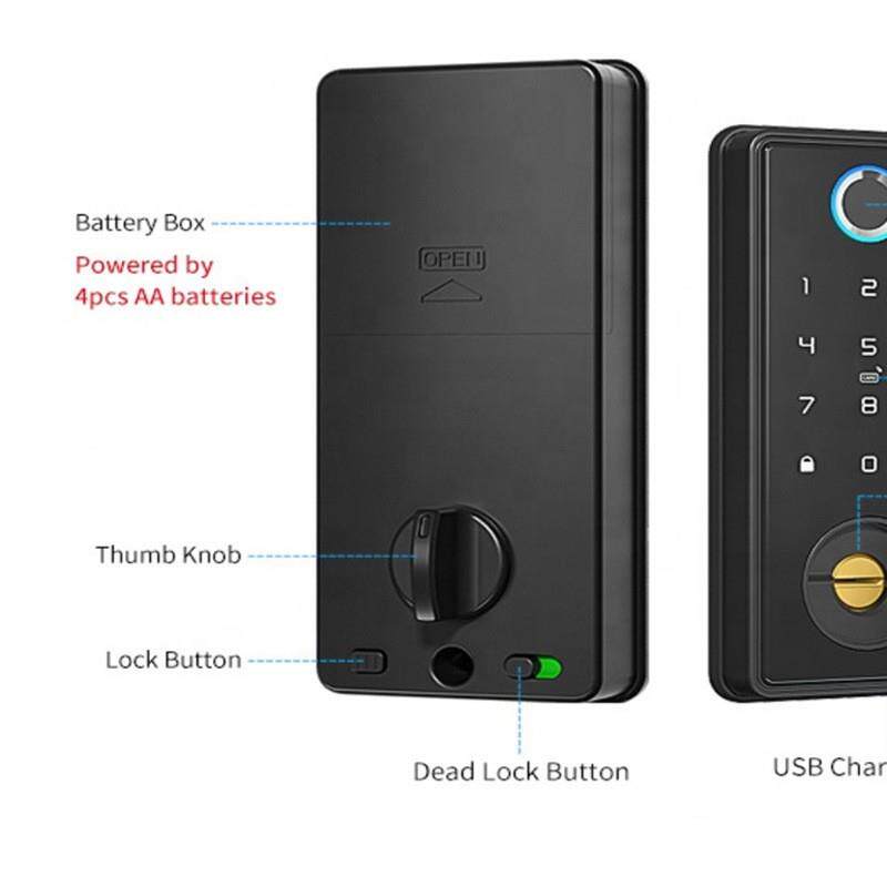 公21寓民设宿智能门锁密码+钥匙双开多用置安全耐用旋钮户锁