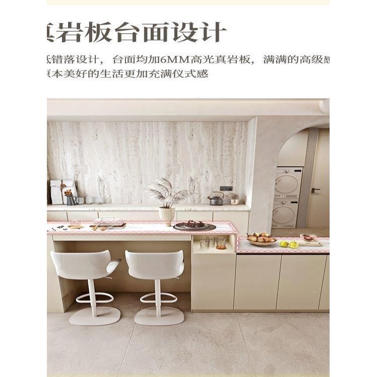 沙多发靠背柜奢QES简约吧台桌旋转餐轻边一体功能酒柜隔柜断柜现