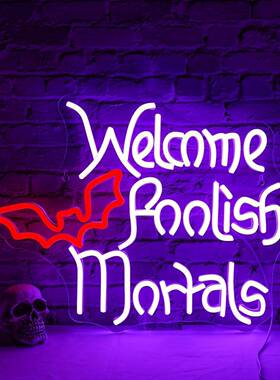 WNZ万圣节系列LED霓虹光灯牌南灯瓜灯图案节装饰圣诞日发氛围灯