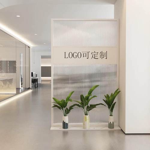商用现代公简约艺司屏风客厅玻璃隔断办公室门铁遮挡进入户sfgc55