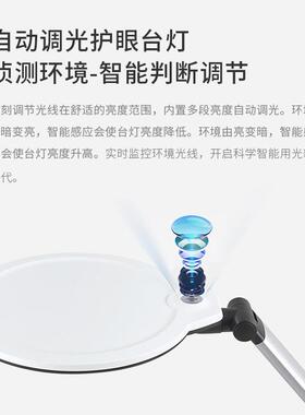 冠雅护眼童灯22191学生书用桌台灯学习专ld无线充国aae级儿护眼台
