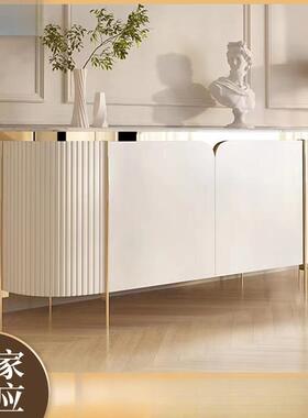 *关饰装柜储物柜隔断入户玄柜式现代简约SQA意岩板岩板轻奢客厅餐