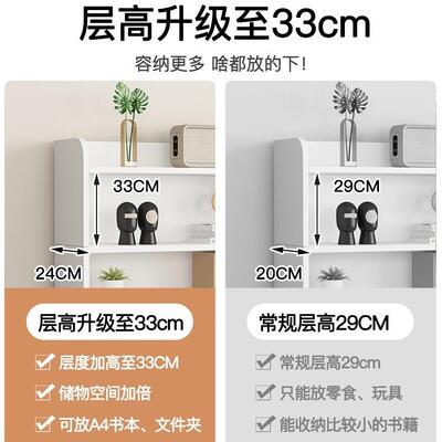 实木儿子童书组架置物B架落地书柜简易家用收纳合格柜多层FS75718