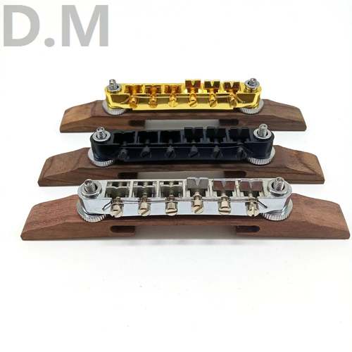 乐器配件爵士电吉他琴桥玫瑰木套装电吉他玫瑰木下码琴桥金银黑