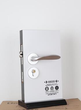 太空铝锁具美式执手分体机械门锁价格黑色房门D02-A018