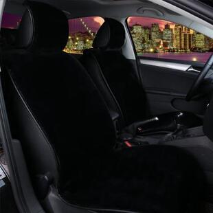 冬季汽车坐垫新款羊毛绒坐垫短毛绒座垫套男女通用免绑不掉毛坐垫