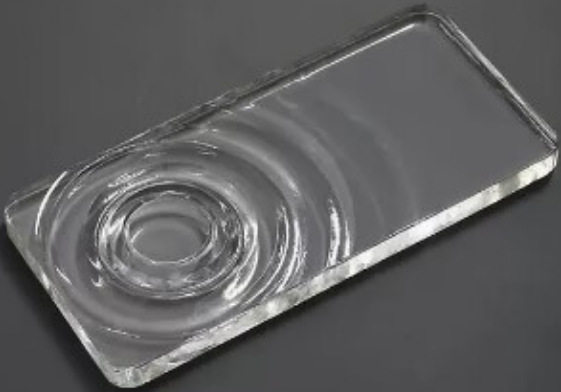 现代简约创意水晶托盘水晶波浪底板样板房售楼处桌面家居软装饰品