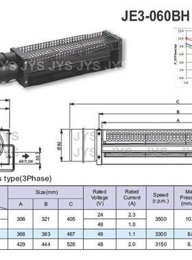 金亿翔JYSJE3-06030BH三相马达高转速产品(PWM+FG)