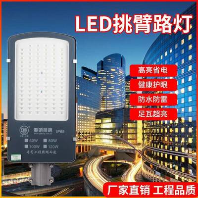 亚明照明led路灯头灯庭院灯街道照明灯小金豆40w50w60w80W100W