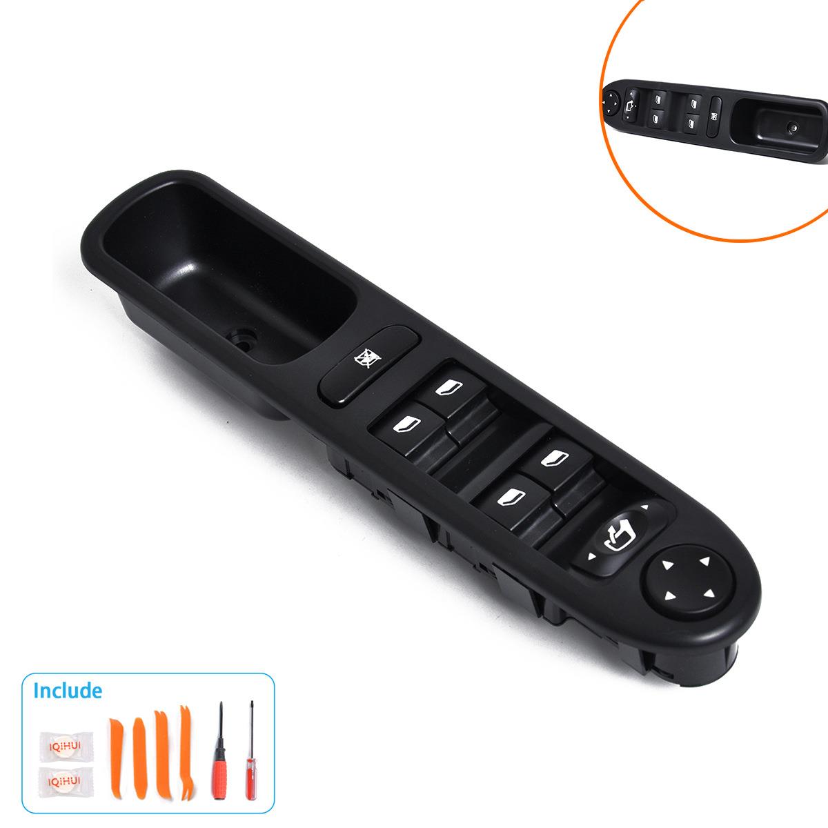 汽车左前玻璃升降器开关/玻璃门电控开关适用标致307/OE:6554KT