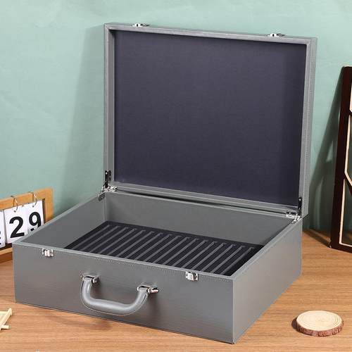 色卡箱样板手提全屋多色可选PU皮橱柜线条色卡样品展示盒可印logo