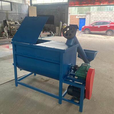 大型花土珍珠岩混合搅拌机 定做双轴双螺旋混合搅匀机 掺水搅拌设