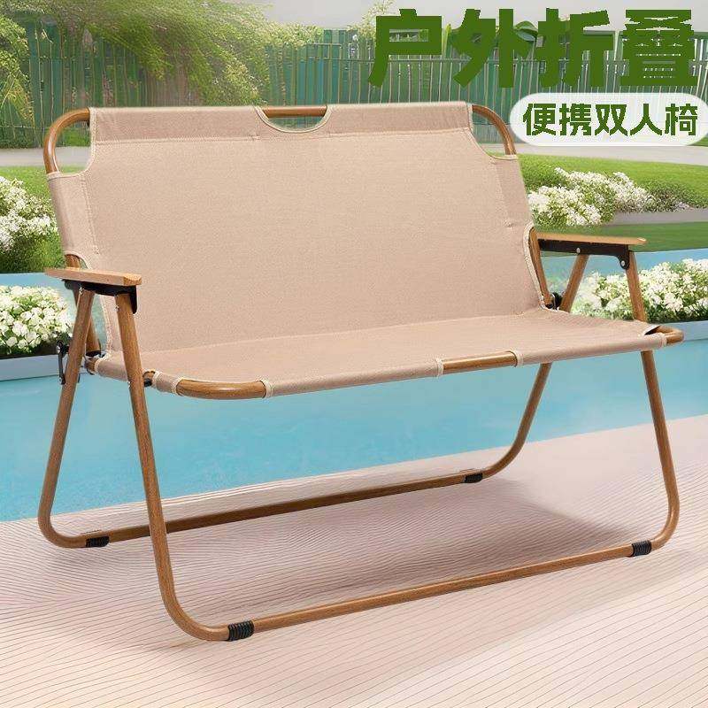 椅子折叠可躺睡户外休闲露营睡椅躺椅克米特椅子加厚加粗管野营
