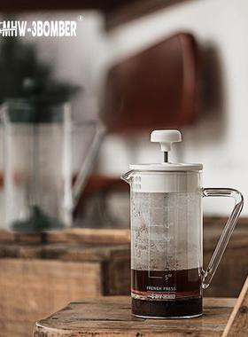 MHW-3BOMBER轰炸机Gimme法压壶 玻璃法式滤压咖啡壶 冲茶器450ml