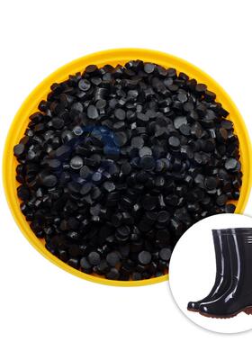 供应黑色PVC塑料颗粒黑色pvc软质颗粒4050607080度挤出颗粒